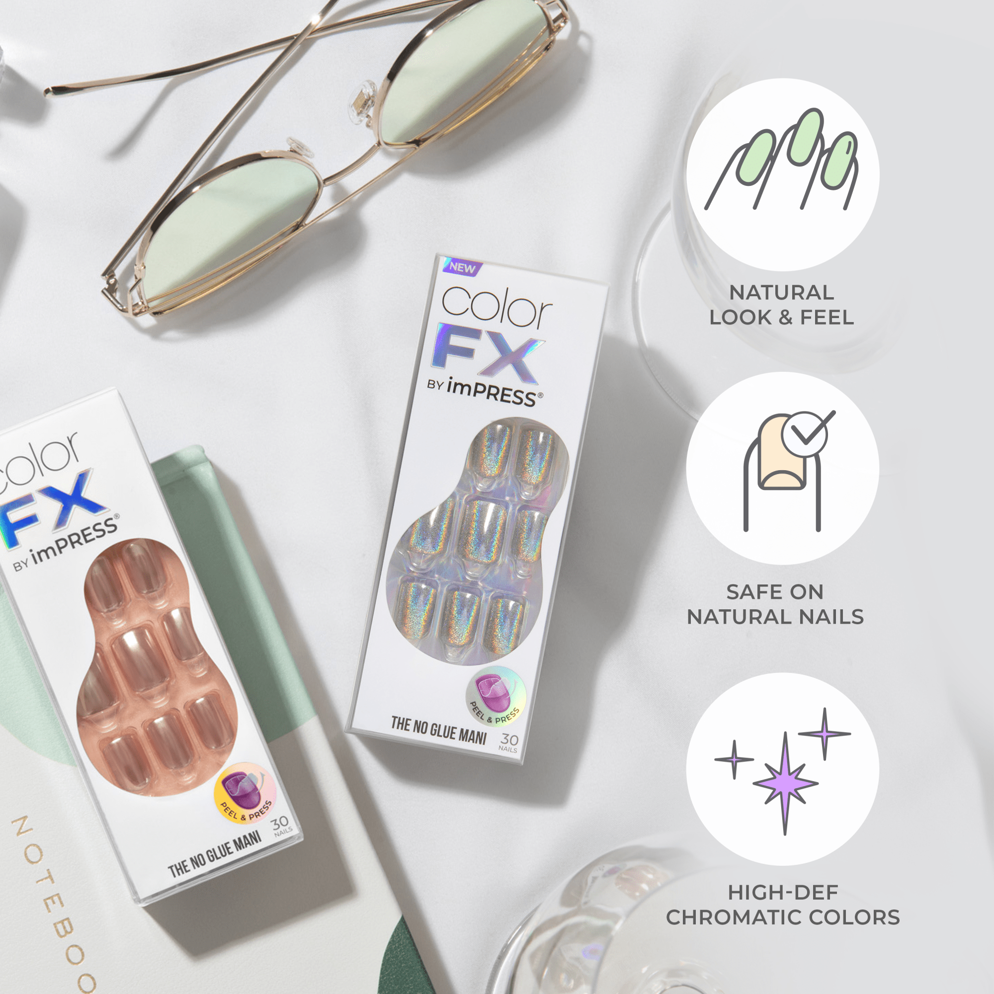 colorFX by imPRESS Press On Nails - Admired